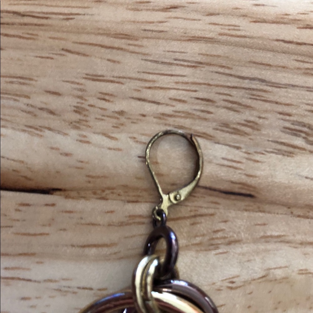 🐞🐞Versatile Two-Tone Hoop Dangle Earrings!🐞🐞 - Picture 4 of 4